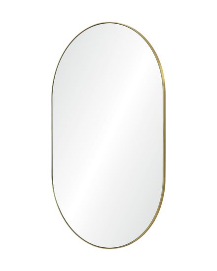 Золотое овальное зеркало “Рейли”
