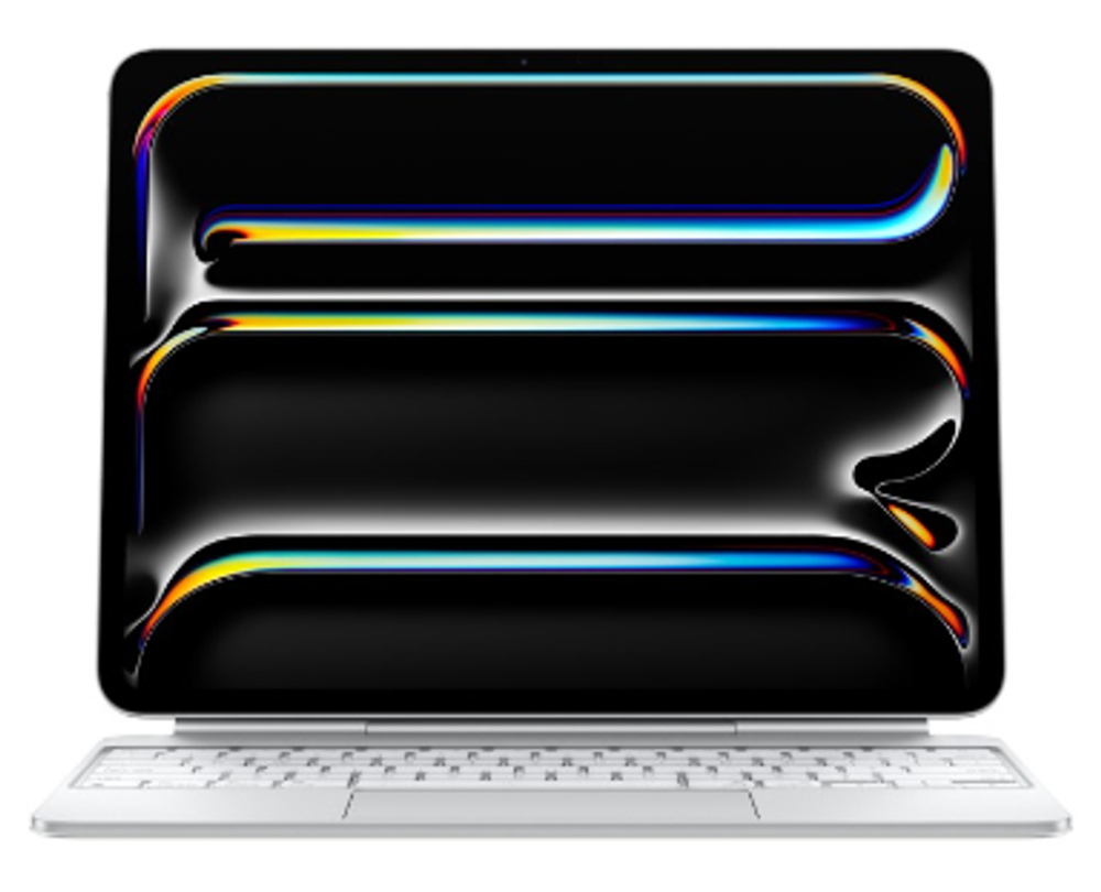 Клавиатура Apple Magic Keyboard with Trackpad для iPad Pro 11 (2024) русская (нейлон с подставкой) (белый) (MWR03)