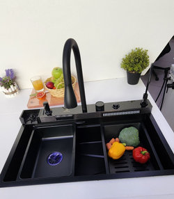 Многофункциональная кухонная мойка из нержавеющей стали BZ9952BS цвета Сталь сатин