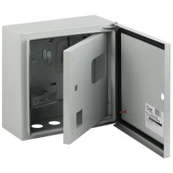 Корпус металлический навесной ЭРА SIMPLE ЩУ-1-1-1 2-х дверный (300х310х155) IP54 У2 серый