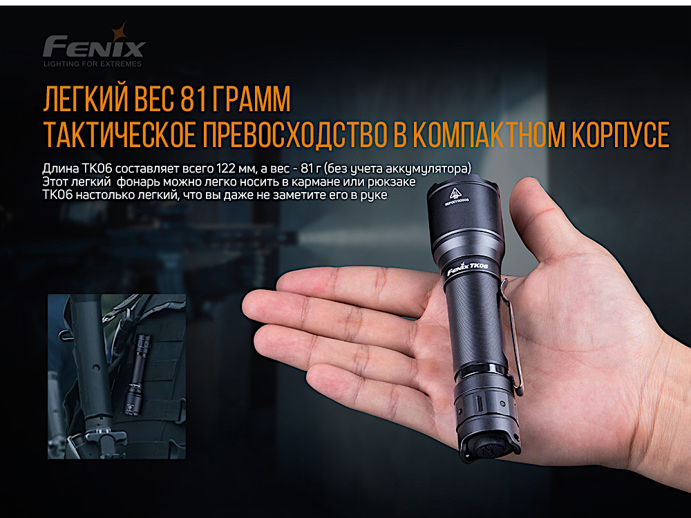 Фонарь Fenix TK06 Cree SST20 L4