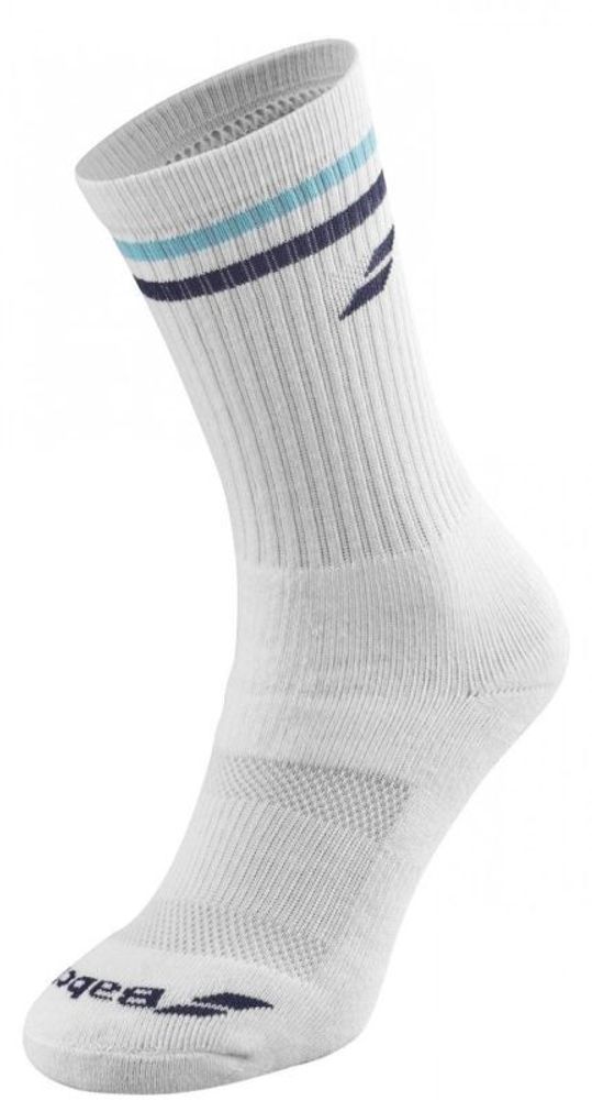 Теннисные носки Babolat Team Single Socks Men - white/estate blue