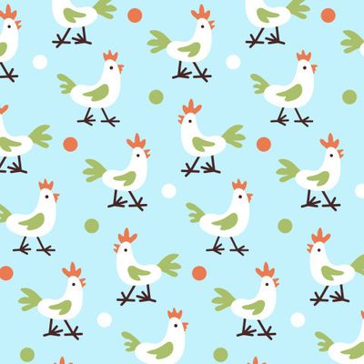 Buy Easter fabric with roosters hens