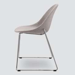 Стул Vid Soft серый, ножки хром