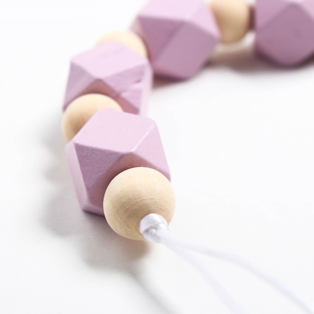 Держатель для пустышки "Квадратик", цвет розовый 4155495