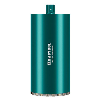 KRAFTOOL DIAMOND 200 мм (450 мм, 1 1/4″, лазерная сварка сегментов), Алмазная Коронка по железобетону (29825-200)