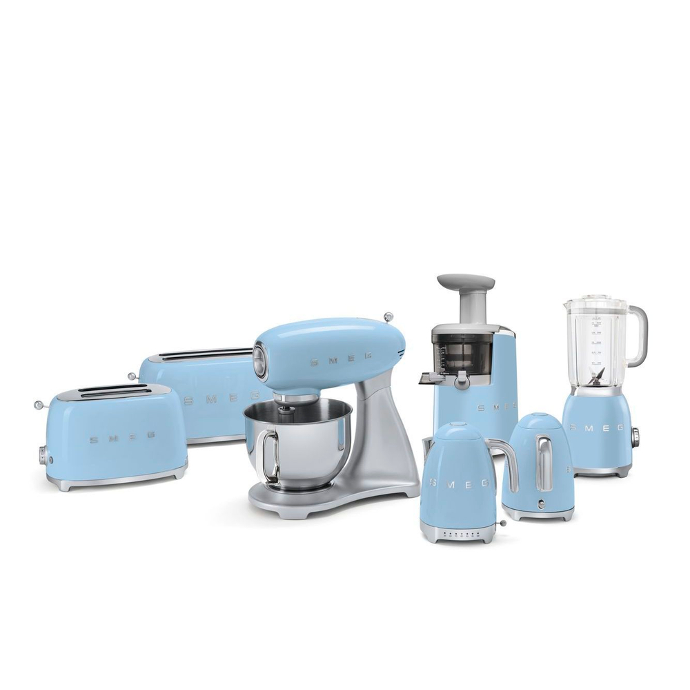 Тостер Smeg Стиль 50-х годов для 4 тостов голубой Италия серия