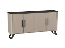 Фиделия комод 76.04 серый камень / мрамор черный