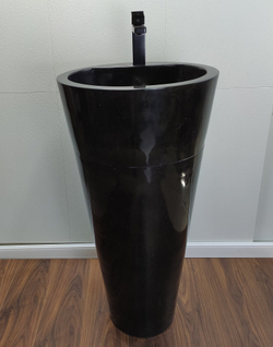 Раковина напольная из мрамора Black MN-01363 (45*45*90 см)