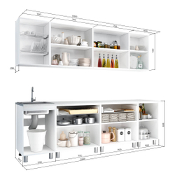 Готовая кухня Айсбери 2.4 м