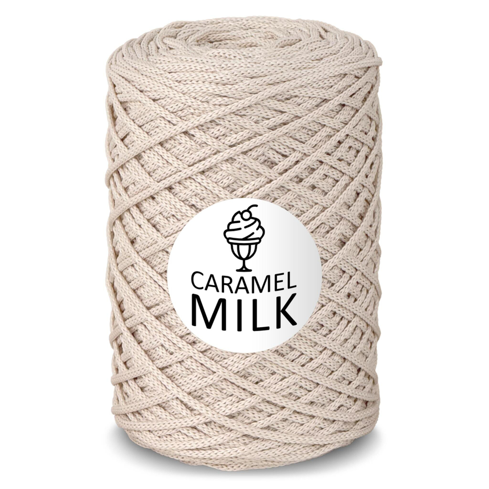 Шнур Caramel Milk, 3мм, 300м, 100% полиэфир (1 шт.)