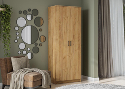 Шкаф распашной «ШК 2» Дуб Золотой 80 см