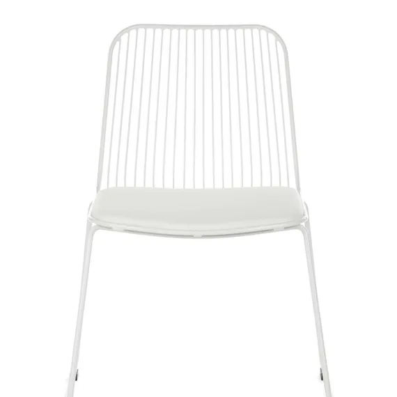 Стул Vivo белый с мягкой подушкой