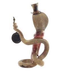 GAEM Фигурка декоративная с часами"Змея" (1хLR44 н/п), L22 W13 H38 см