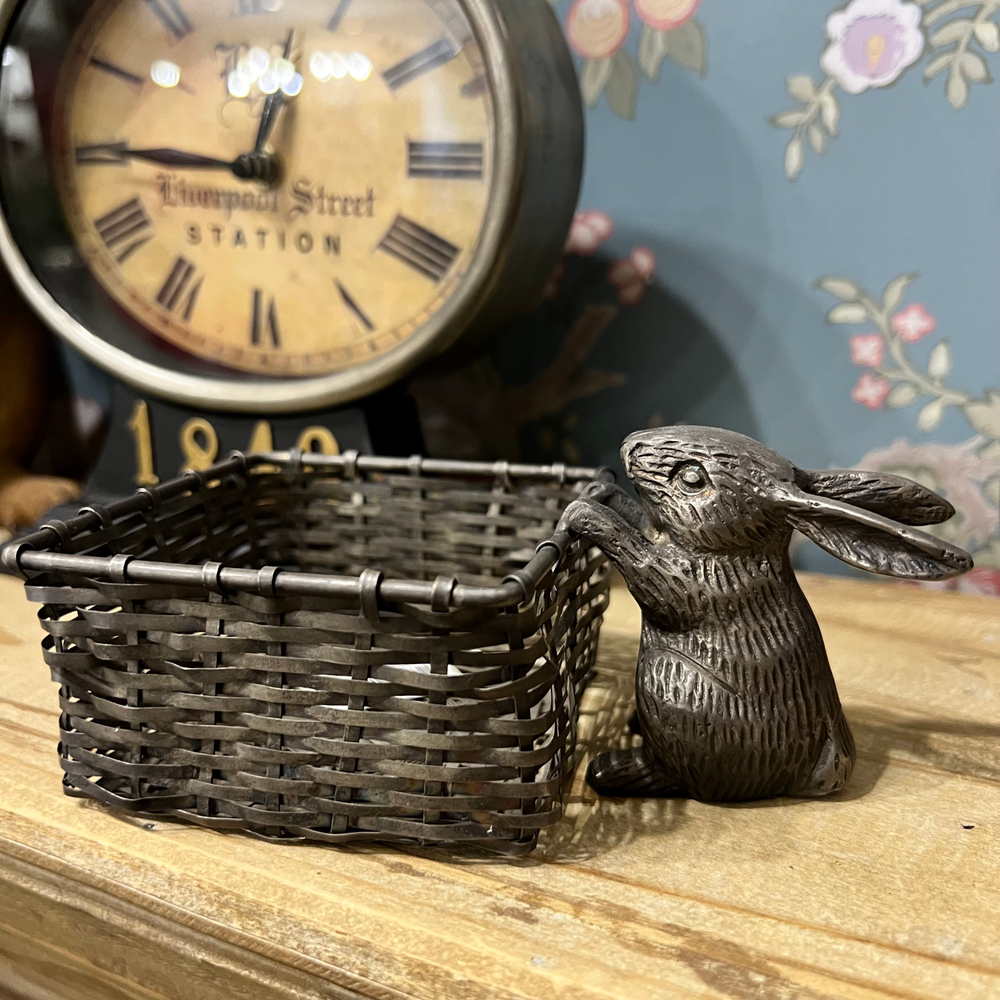 Кролик с корзинкой 12 см