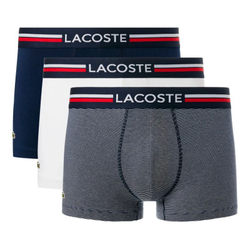 Мужские спортивные боксеры Lacoste Stretch Cotton Trunks 3P - разноцветный