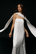 Шелковое Платье Aegean Goddess Pearl