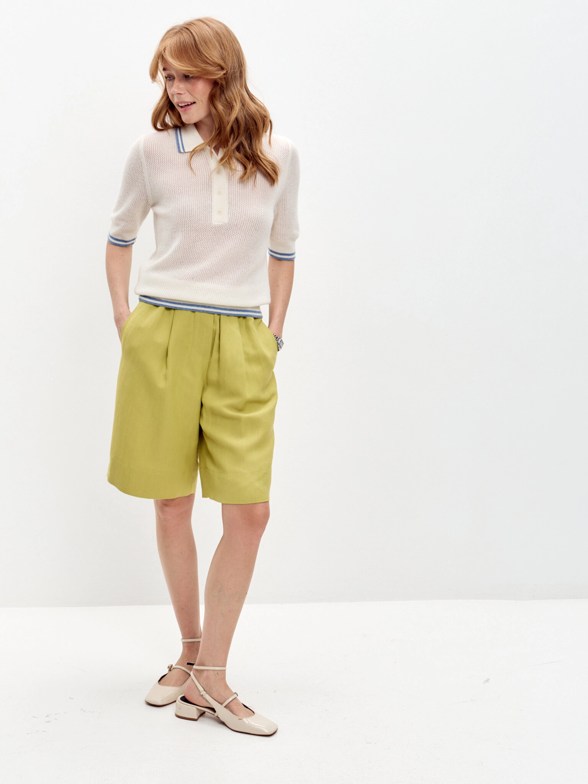 Льняные шорты