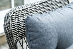 "Цесена" обеденная группа плетеная из искусственного ротанга, цвет графит