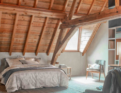 Постельное белье 2 спальное евро Blanc des Vosges Lupins Argente Франция