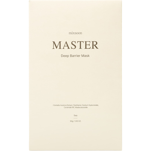 Mixsoon, Master, маска для лица с глубоким барьером, 5 листовых масок, 30 г (1,05 унции)