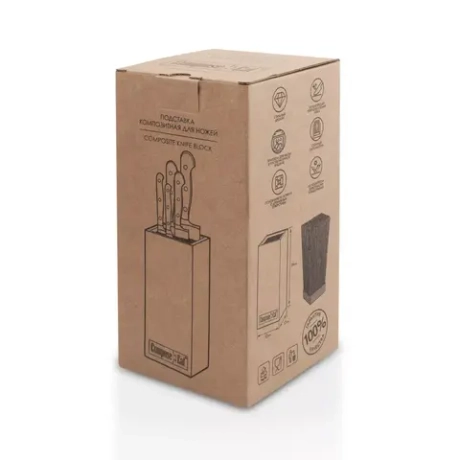 Подставка для кухонных ножей 11х11х24см ComposeEat Elegance стальной