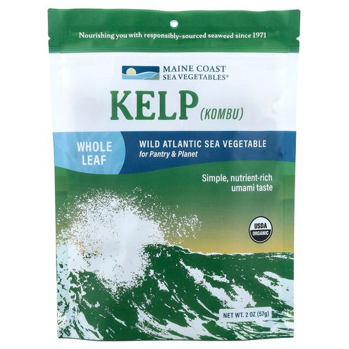 Maine Coast Sea Vegetables, бурые водоросли, цельные листья, 57 г (2 унции)