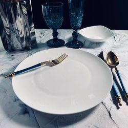 Lenardi 205-630 Набор из 6 тарелок 27см ATLANT в под.уп.(х6)Костяной фарфор