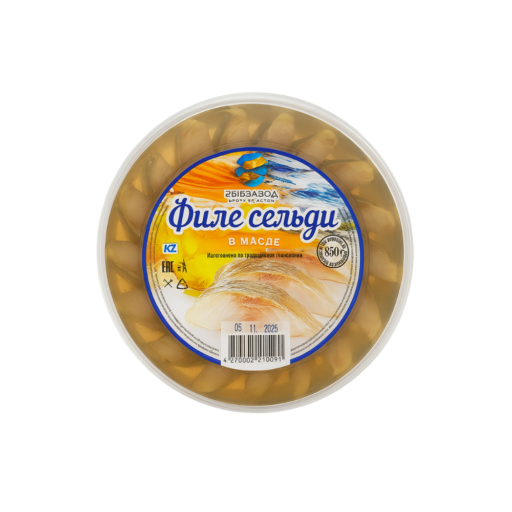 Филе сельди Рыбзавод 350 гр
