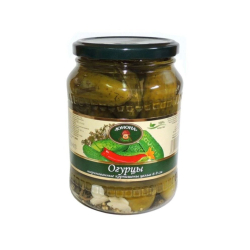 Огурцы маринованные 3-6см Юнона 370 гр