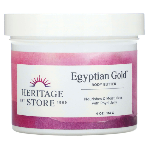 Heritage Store, Egyptian Gold, масло для тела, 114 г (4 унции)