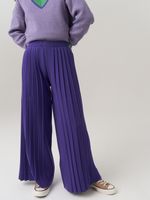 Школьные широкие брюки для девочки AT726-2 сиреневый