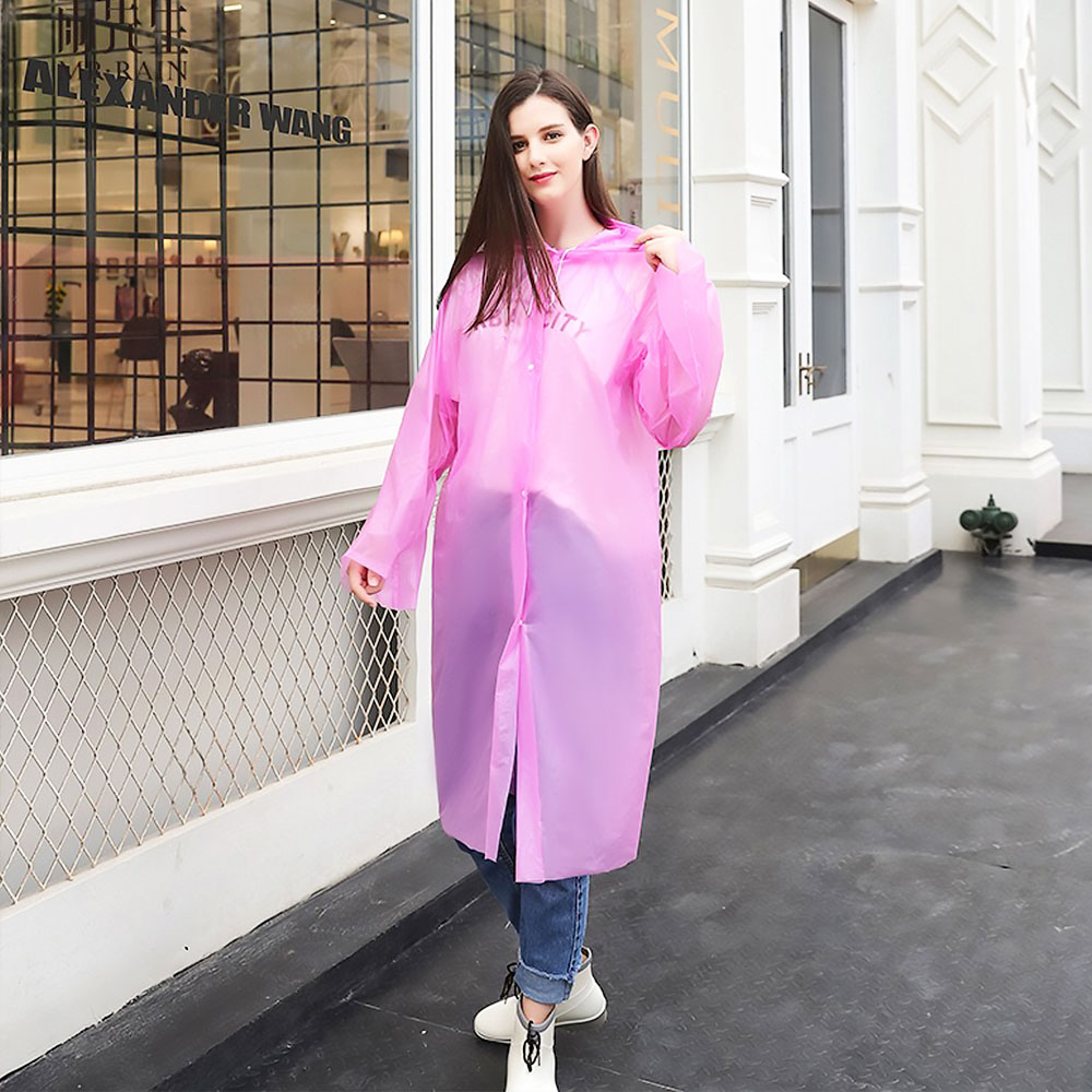 Дождевик 50*85см, розовый, EVA