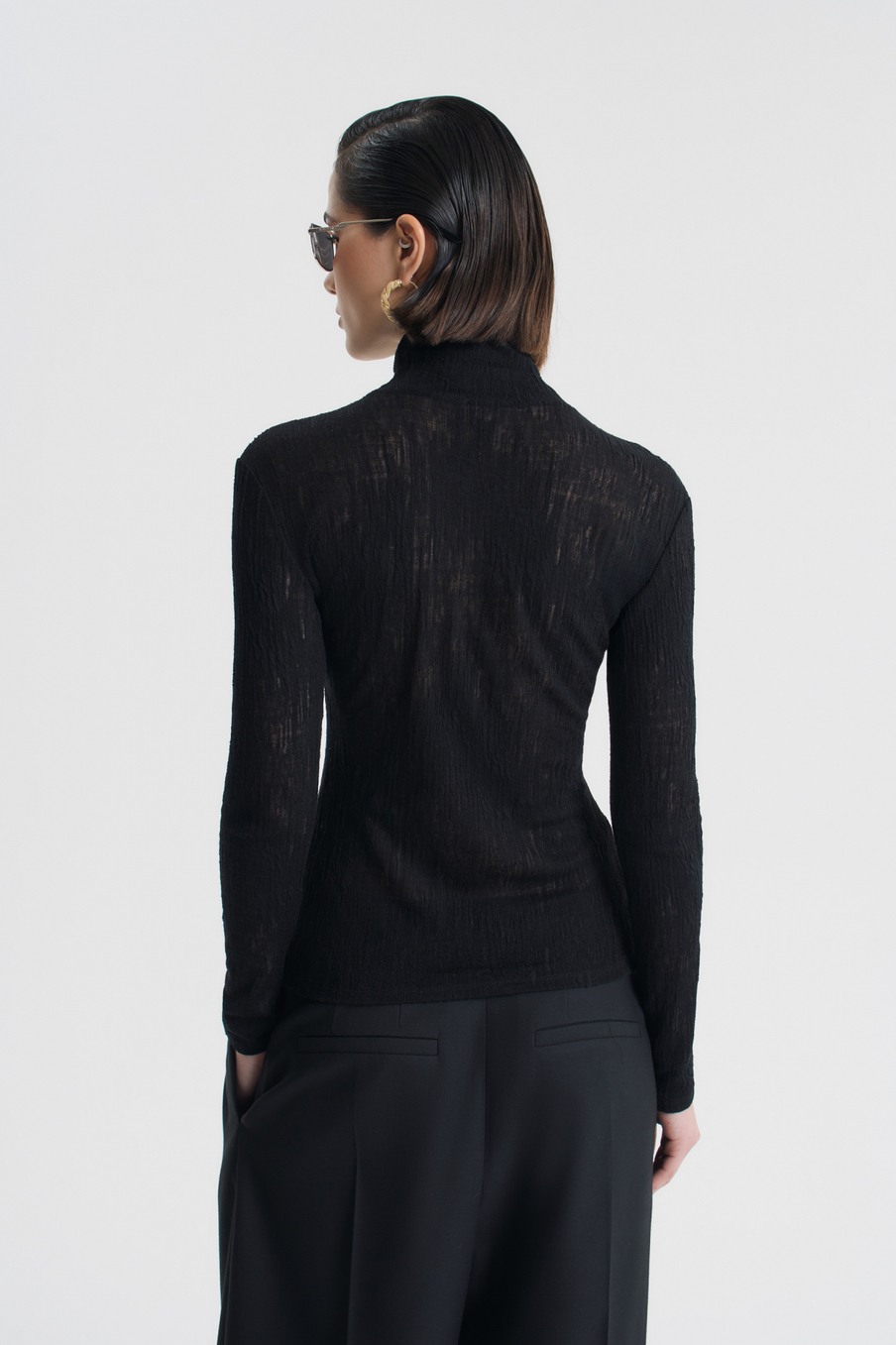 Водолазка из фактурной шерсти