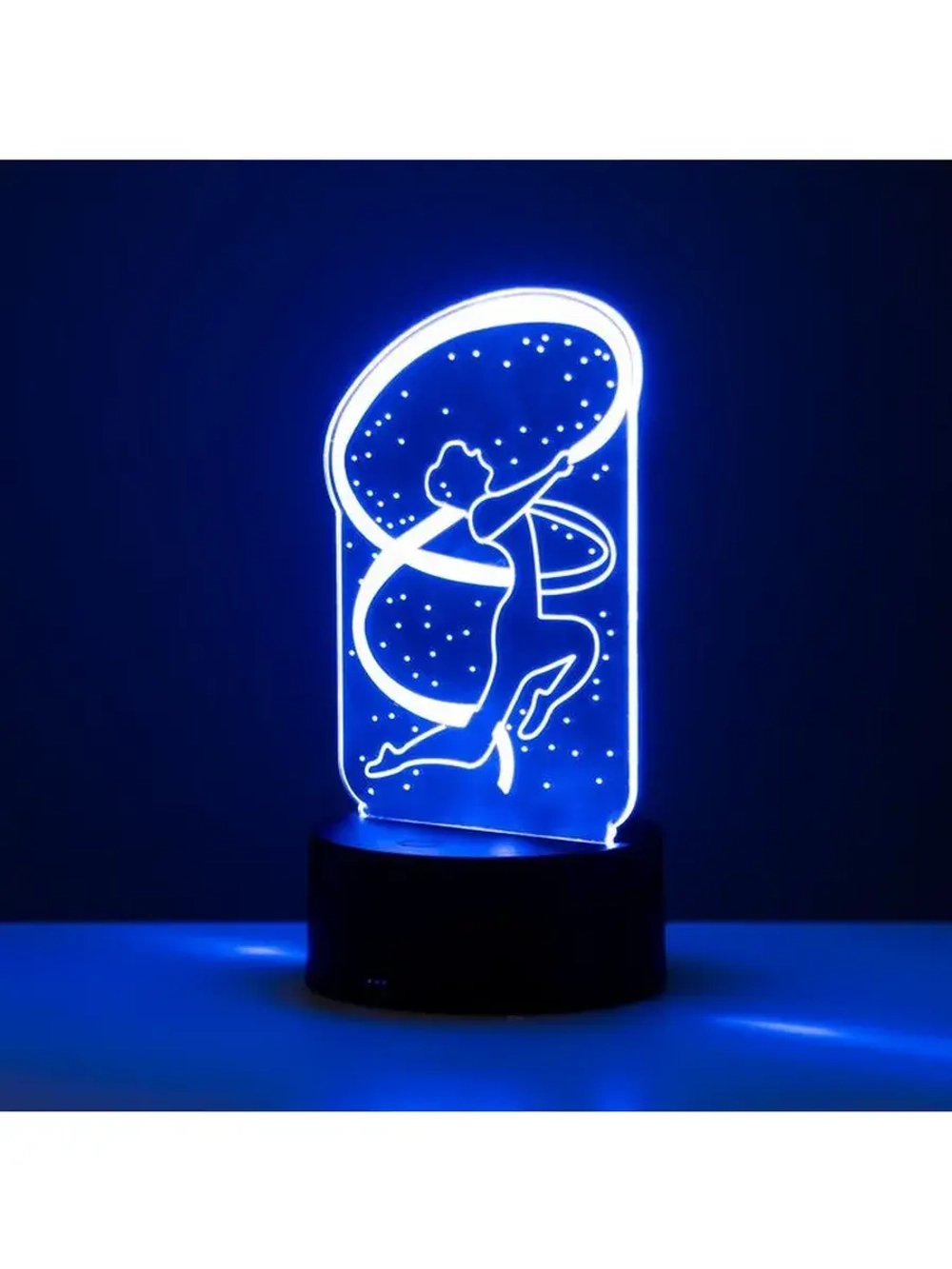 Светильник сенсорный «Гимнастка» LED 7 цветов USB/от батарее