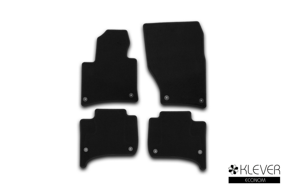 Коврики в салон Klever Econom VOLKSWAGEN Touareg 2010-2014, 2014-2018, внедорожник , 4 шт. (текстиль) Klever.KVR01513601200K