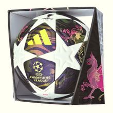 Мяч футб. ADIDAS UCL Finale PRO, JX9077,р.5, 32п, FIFA Quality PRO, ПУ, термосш, бело-фиолет