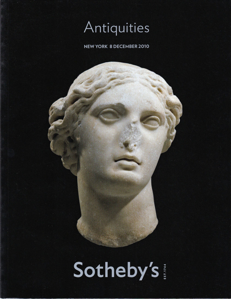 Каталог аукциона Sotheby's, Нью-Йорк, Древности от 8 декабря 2010 года