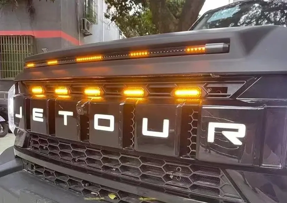 Свет освещение на решетку радиатора для Jetour Traveller T2 2023+ Джетур