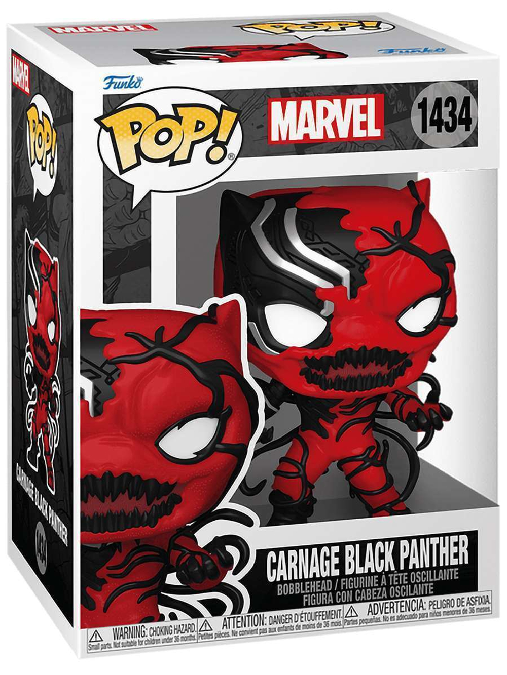 Фигурка Funko POP! Bobble Marvel Carnage Black Panther (1434) 82643