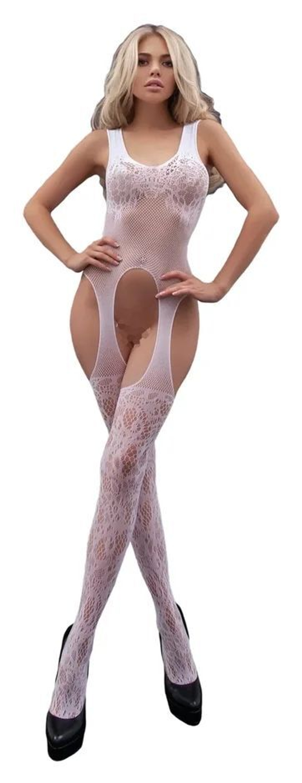 Сексуальный комбинезон Blanca (Размер: S-M-L) (Цвет: белый)