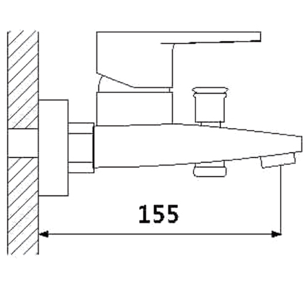 Смеситель для ванны Oute T203 T20302