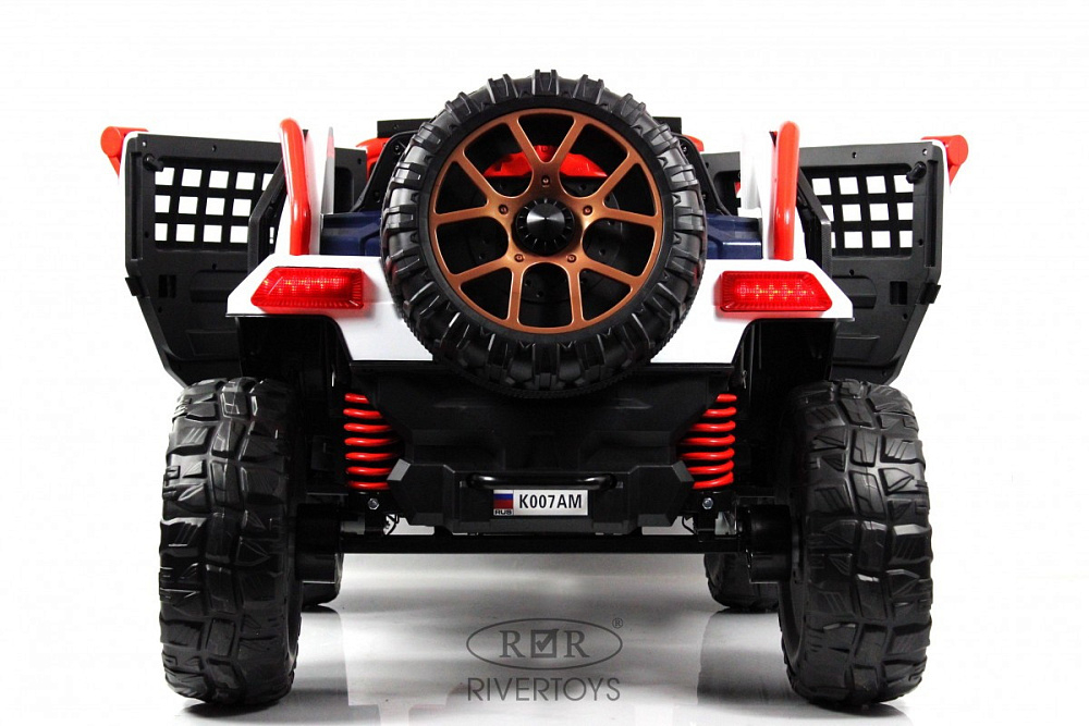 Детский электромобиль RiverToys K007AM белый