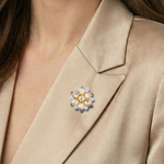 Брошь Fiore Luna Звезда Zircon XR14178A2 BR/G