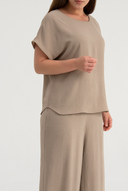 Блузка женская 3256ЗПк, хумус #30Хум093256зпк