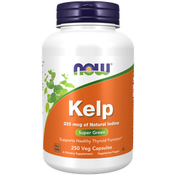 Now Foods Kelp 325 mcg 250 veg capsules, Келп , Йод