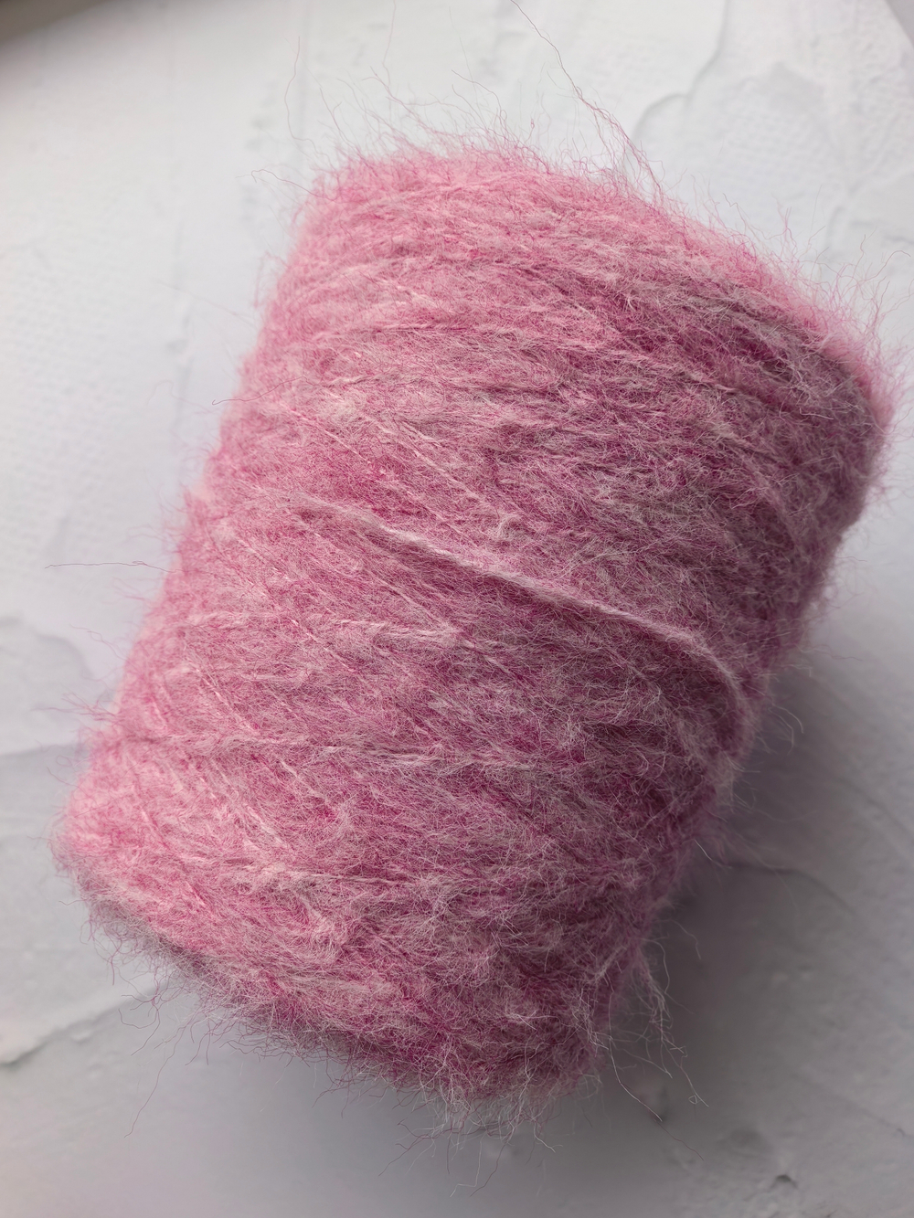 8%шерсть, 90%имитация мохера, 2%спандекс - 500гр - розовый