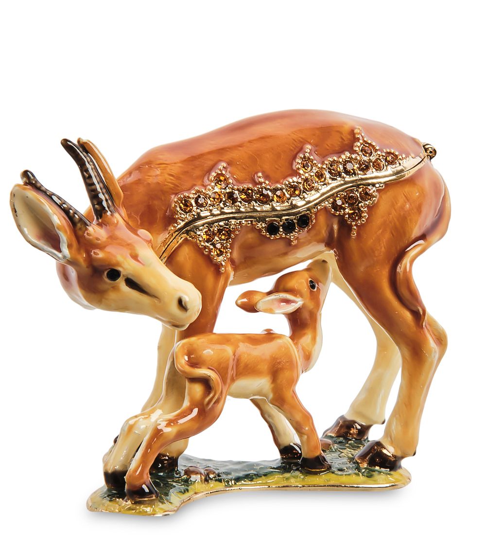 Nobility JB- 38 Шкатулка «Косуля с детенышем»