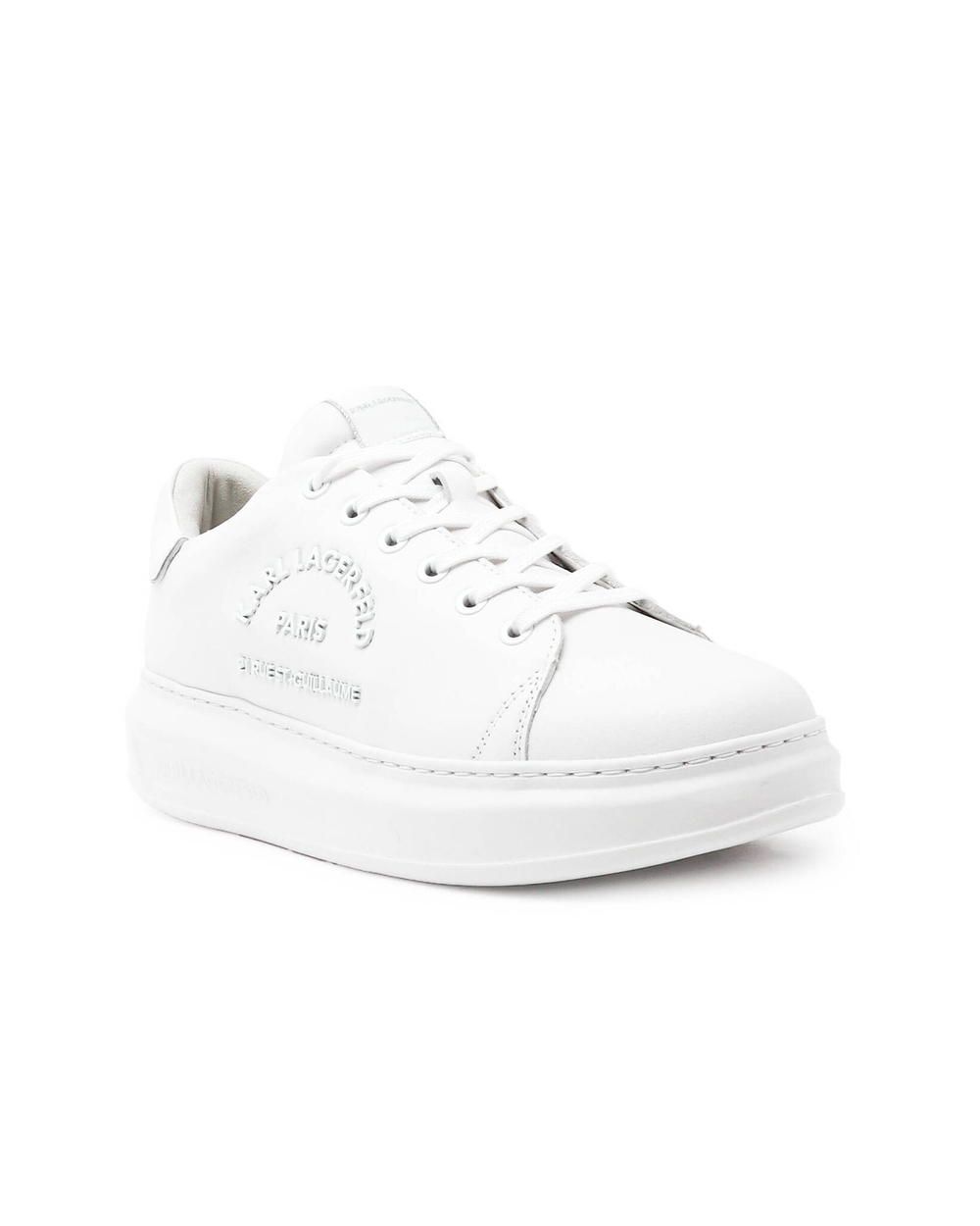 Кожаные кроссовки Karl Lagerfeld - белый(KL52539)