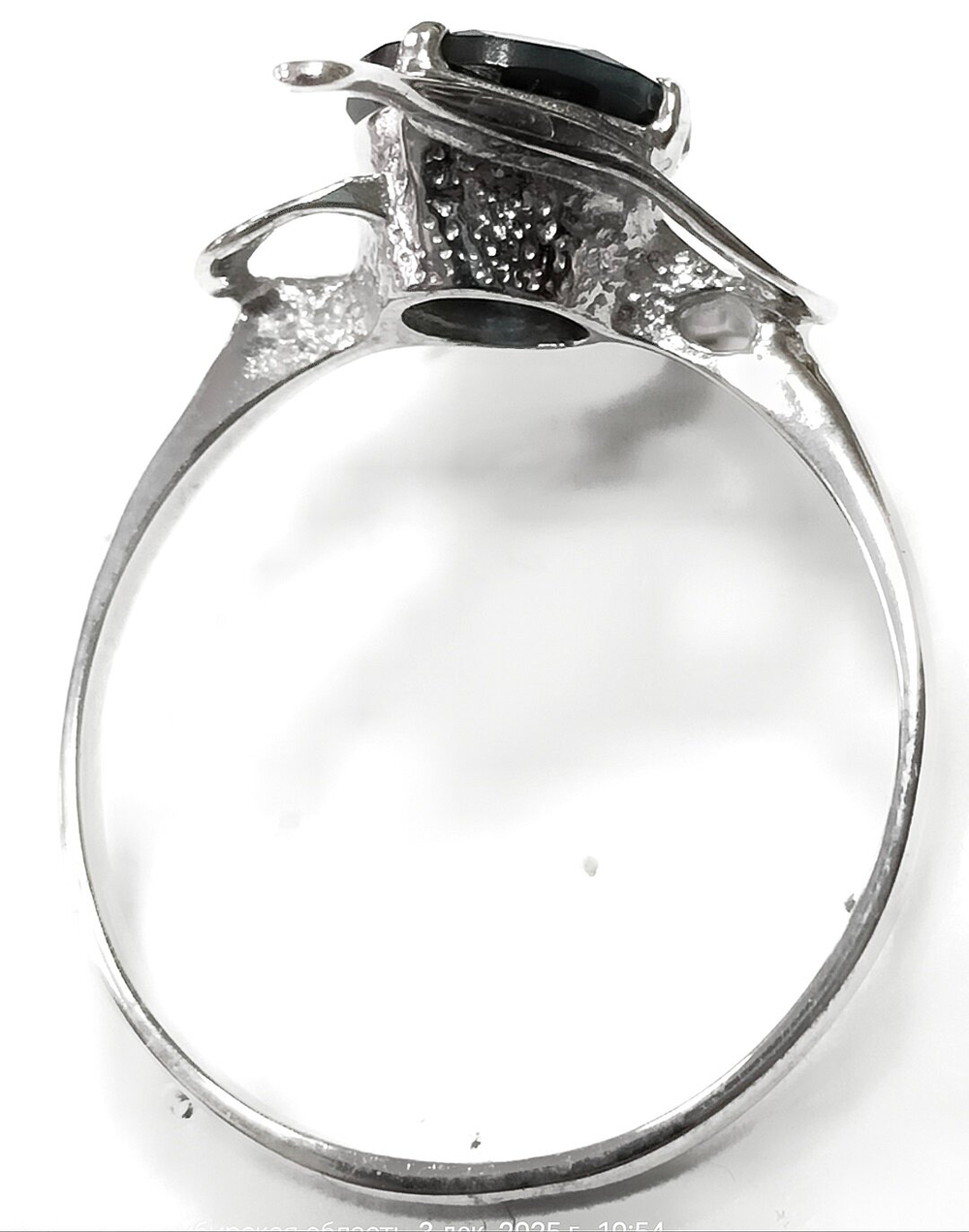 Ювелирное кольцо из серебра 925 пробы,вставка топаз"London Blue",размер 19